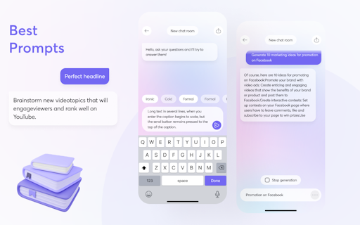 ChattyGPT with prompts, styles & history