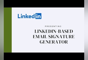 LinkedIn-based Signatures Generator