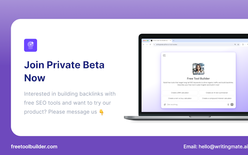 SEO Tool Builder