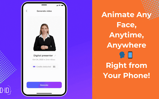D-ID Creative Reality™ Studio Mobile App