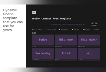 Notion Contact Form Template (Automatic)