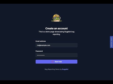 Free Bug Reporting Widget
