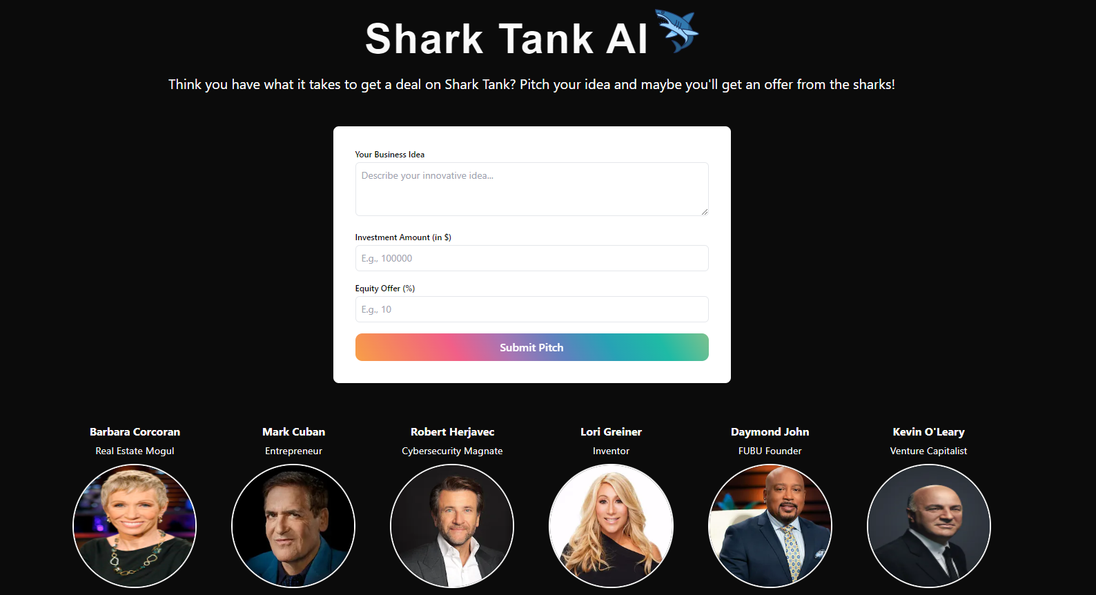 SharkTank AI