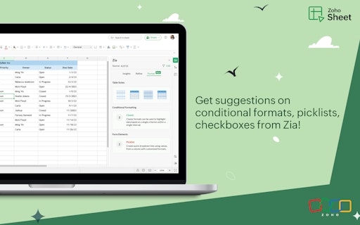 Zoho Sheet '24