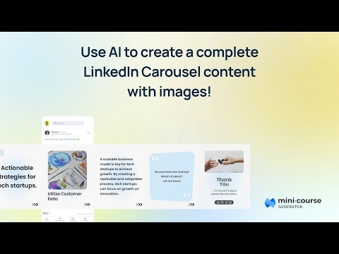 AI-Powered LinkedIn Carousel Creator