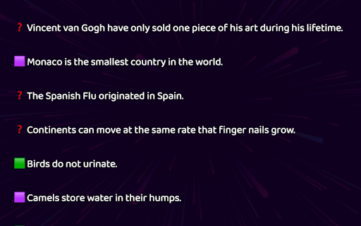Daily Fact or Fiction