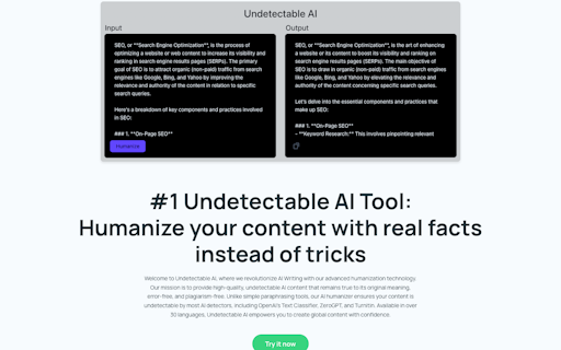 Undetectable AI