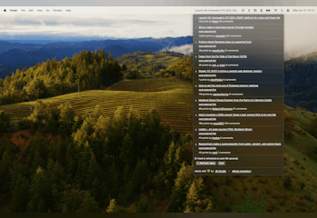 Hacker News Menu Bar App for macOS