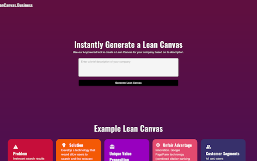 Lean Canvas