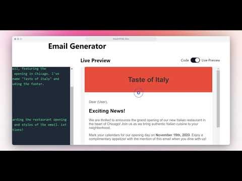 Email HTML Gen