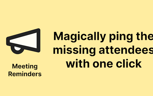 Meeting Reminders