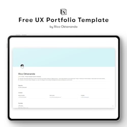 Free UX Portfolio Template