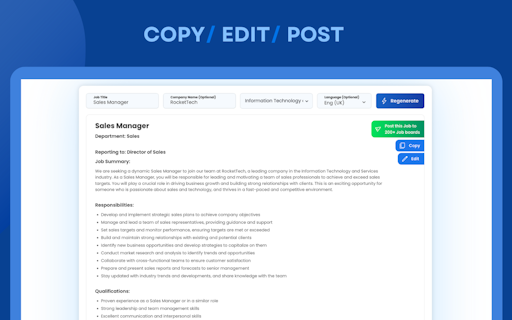 Job Descriptions Generator by Recooty