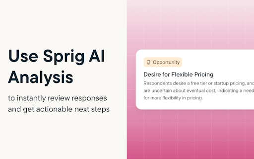 Sprig Feedback
