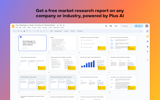 Plus AI Market Research Reports