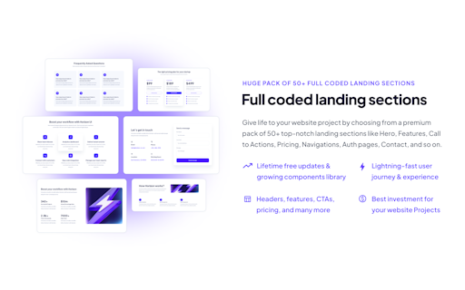 Horizon UI Landing Kit