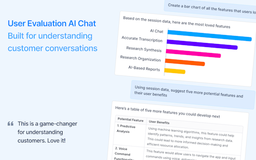 User Evaluation AI Chat