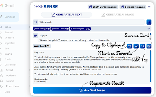 DeskSense - AI-powered Personal Assistant