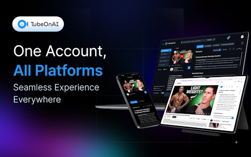 TubeOnAI - Boost Productivity, Save Time