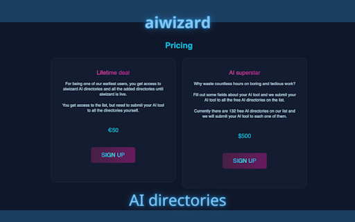 aiwizard AI directories