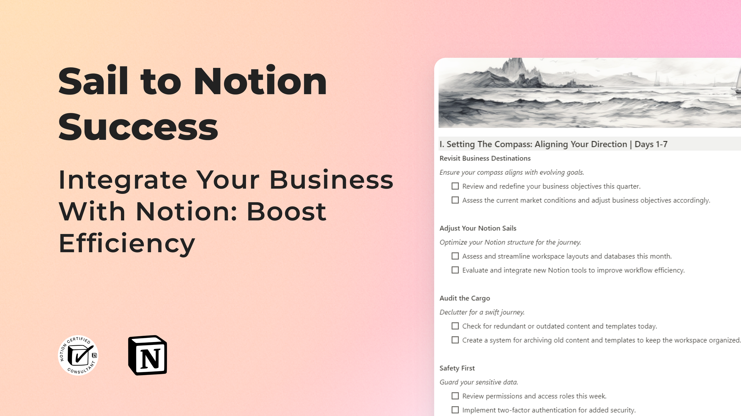 30-Day Voyage Notion Compass