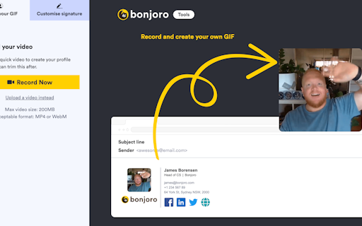 GIF Signature by Bonjoro