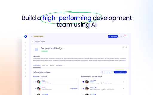 Team Analytics by CodeMonk.ai