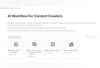 CreatiFlow (AI workflow for creators)