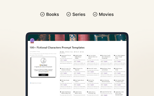 100+ Fictional Characters Prompts