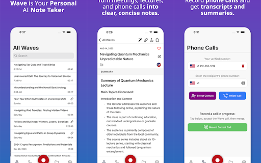 Wave AI Note Taker for iOS