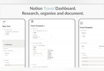 Notion Travel Dashboard