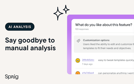 Sprig Replays & AI User Insights