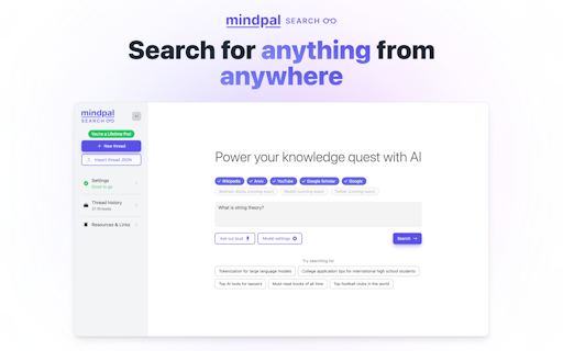 MindPal Search