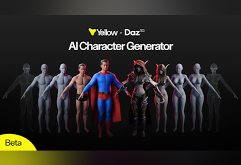 Yellow AI Character Generator for Daz 3D