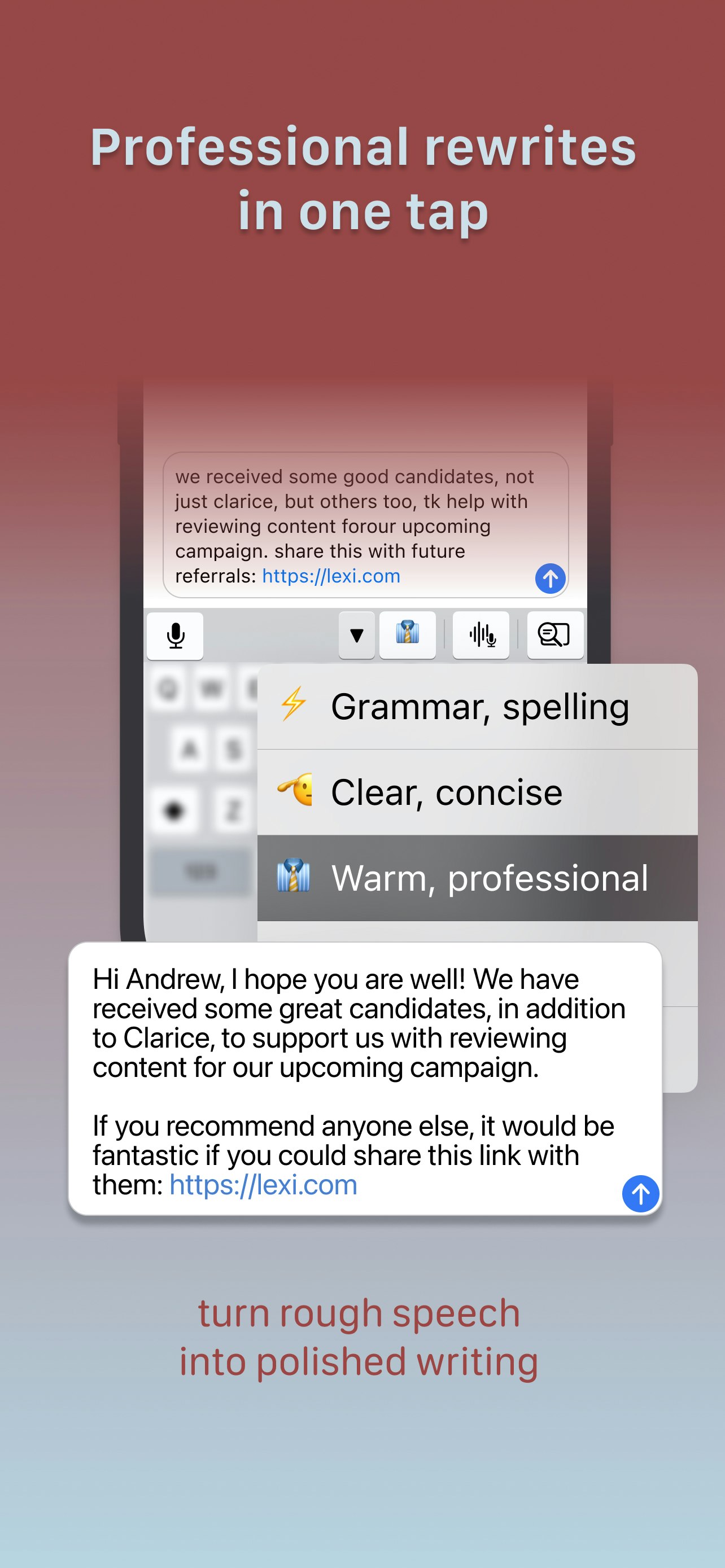 Lexi: write well by talking