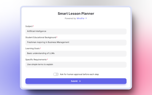 Smart Lessons Planner