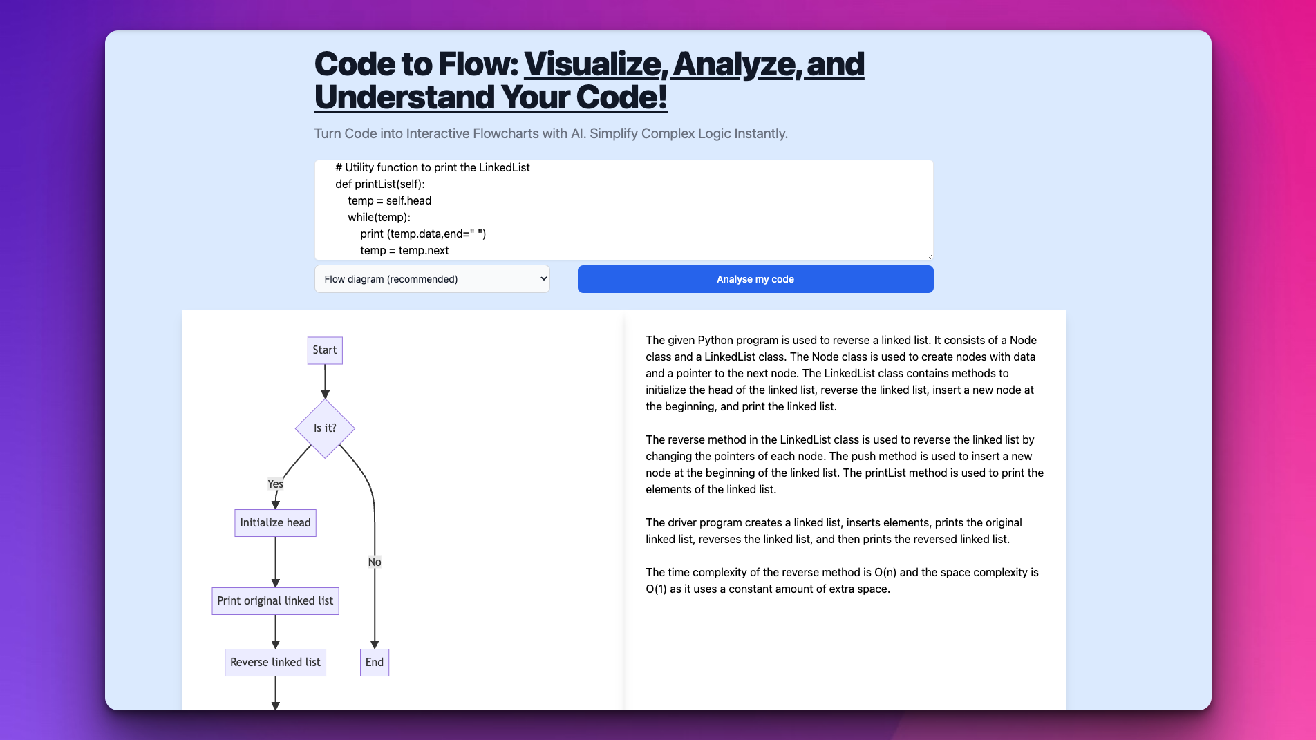 Code to Flow