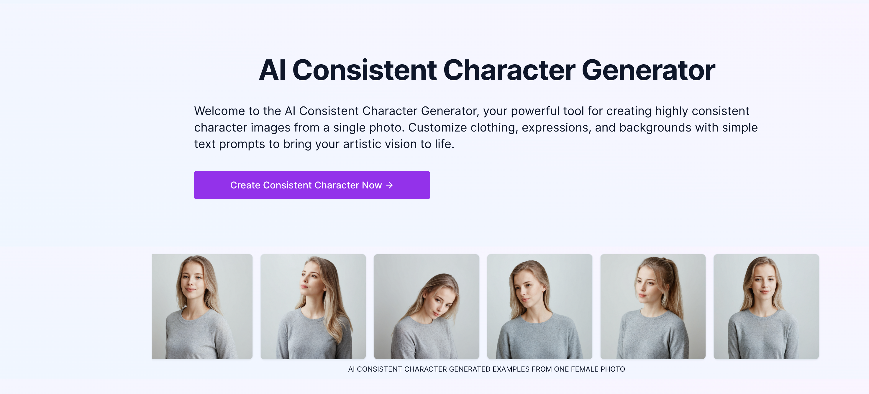 Consistent Character Generator