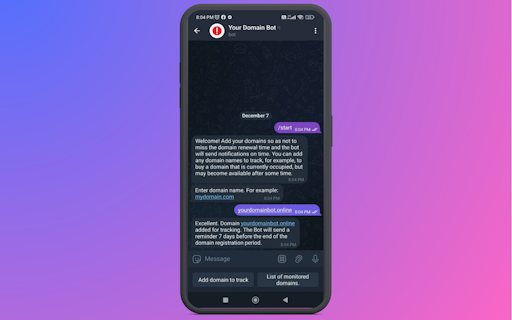 Your Domain Bot
