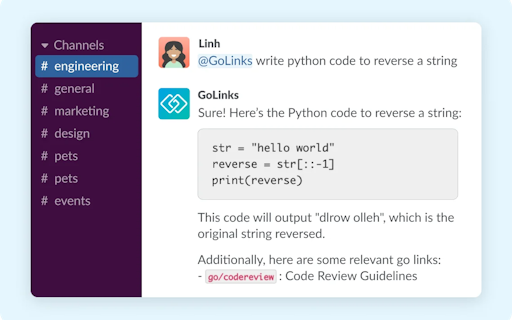 GoLinks Search Powered by ChatGPT