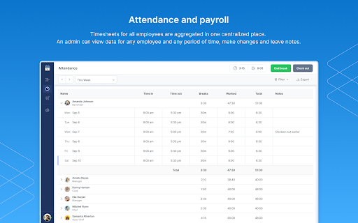 Everhour Shifts