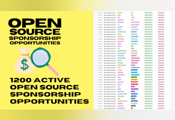 Open Source Sponsorship Opportunities