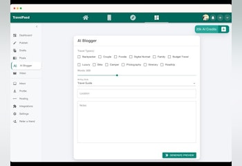 TravelFeed AI Blogger