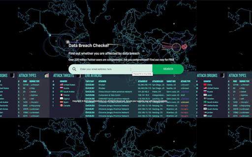 Data Breach Checker by SecurityInfinity