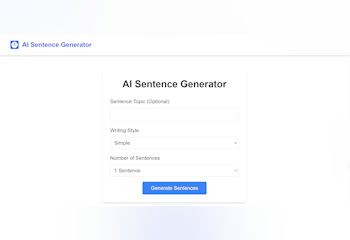 AI Sentence Generator