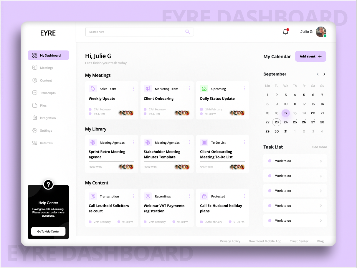 Eyre: Whiteboard Your Meetings