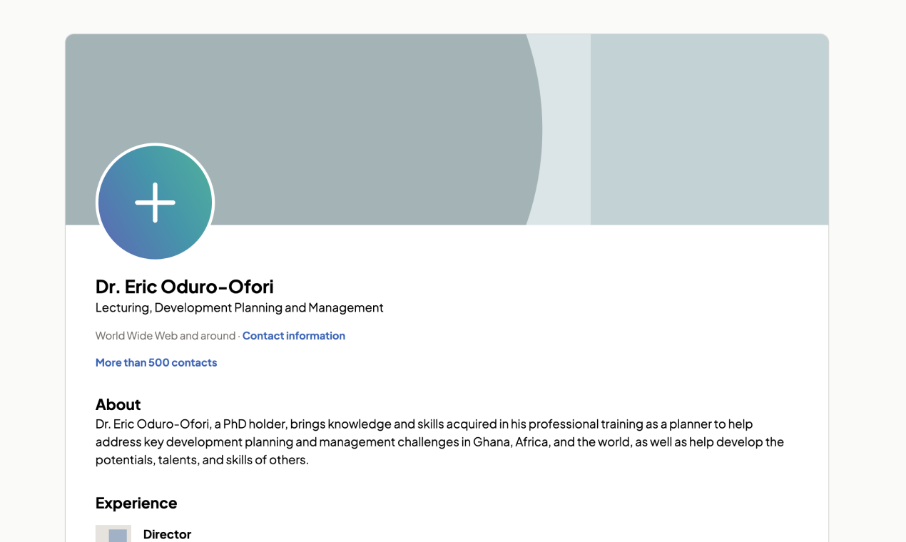 LinkedIn Profile Generator