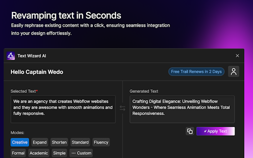 Text Wizard AI