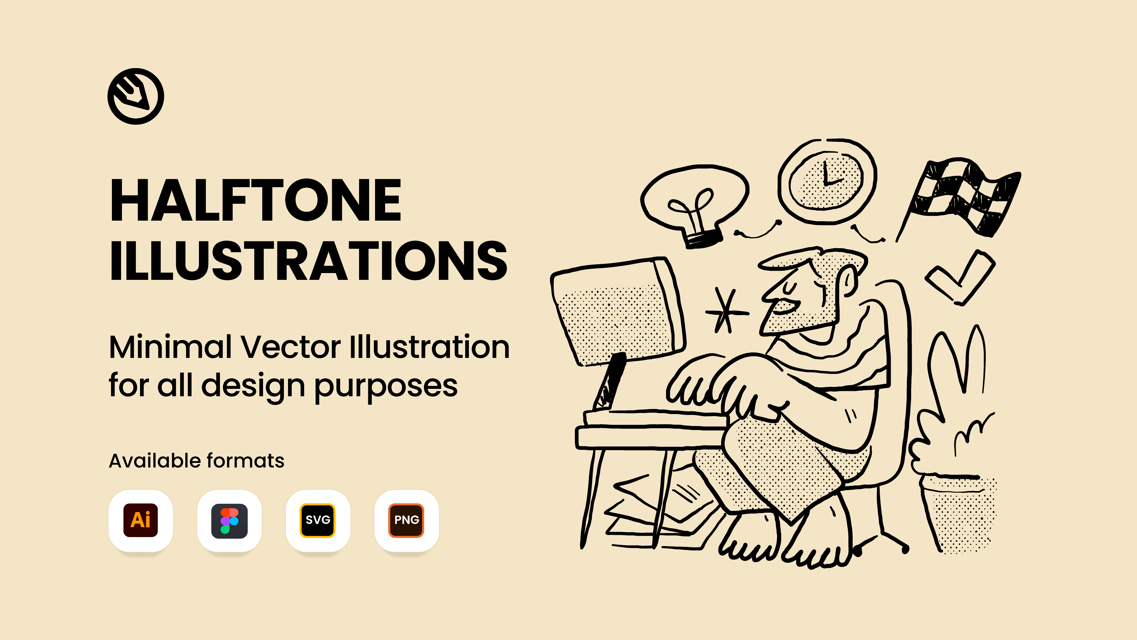 Halftone illustrations