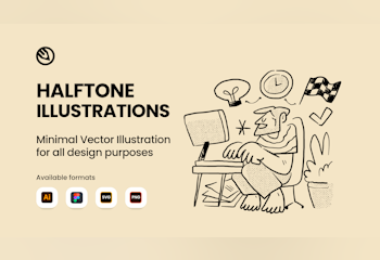 Halftone illustrations